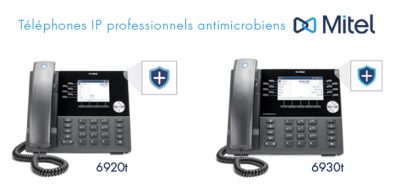 Mitel postes IP antimicrobien